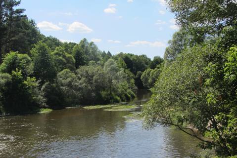 Пляж с искуственным водопадом