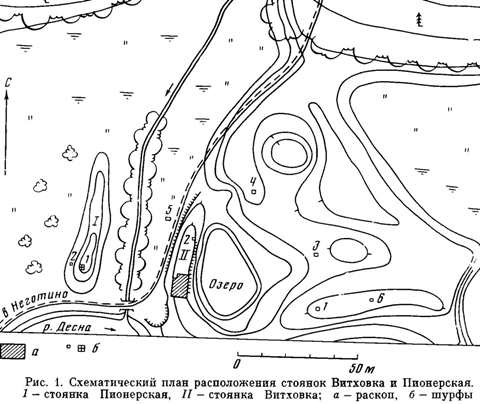 Стоянки близ села Неготино Брянской области