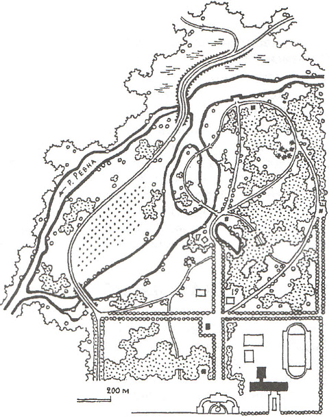 Ревны. Парк усадебный. Реконструкция планировки